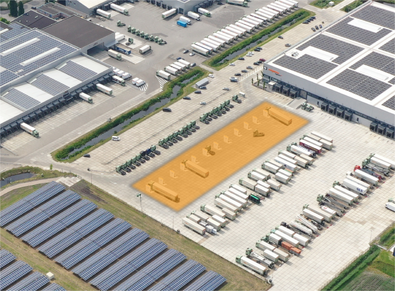 Nieuw laadplein van Van der Sijs voor Oegema Logistics in Dedemsvaart